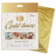 Gold leaf, 25 sheets, size 14*14 for Antiquing ,Arts, Crafts, Decoration ,Resin